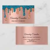 Carte De Visite Rose Drives Nails Cire de maquillage Cosmétiques d (Devant / Derrière)