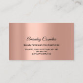 Carte De Visite Rose Drives Nails Cire de maquillage Cosmétiques d (Dos)