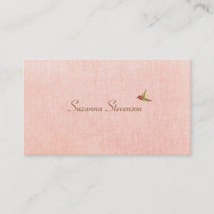Carte de visite rose Elegance Simple