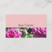 Carte De Visite Rose Élégante (Dos)