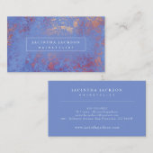 Carte De Visite Rose en marbre moderne or Lilac Élégant unique (Devant / Derrière)