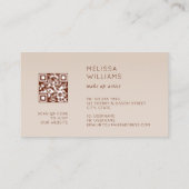 Carte De Visite Rose en or 3D (Dos)
