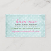 Carte De Visite Rose en pastel de CHROMATOGRAPHIE GAZEUSE et (Dos)