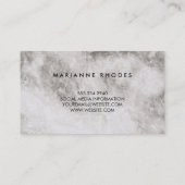 Carte De Visite Rose et marbre (Dos)