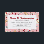 Carte de visite rose et mignonne pour infirmière<br><div class="desc">Carte de visite rose et mignonne pour infirmier et infirmière déclarés / travailleurs sociaux</div>