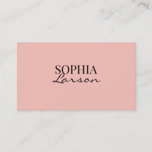 Carte De Visite Rose Et Noir