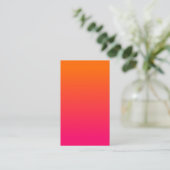 Carte De Visite Rose et ombre orange (Debout devant)