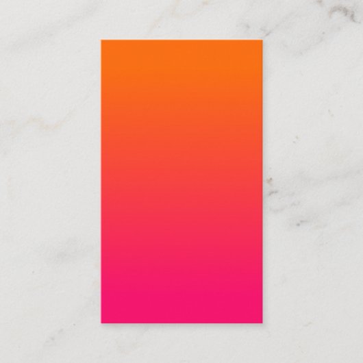 Carte De Visite Rose et ombre orange (Devant)
