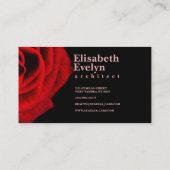 Carte De Visite Rose et réflexion y667 (Dos)