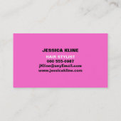 Carte De Visite Rose fait sur commande de monogramme (Dos)