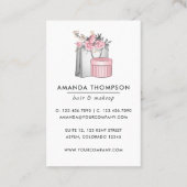 Carte de visite rose fille (Dos)