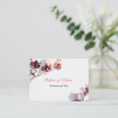 Carte De Visite Rose floral (Debout devant)