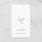 Carte De Visite Rose floral (Dos)