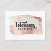 Carte De Visite Rose girly rose or moderne styliser votre logo (Devant)