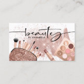 Carte De Visite Rose Gold Beauty tendance (Devant)