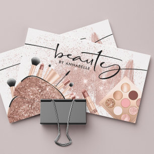 Carte De Visite Rose Gold Beauty tendance