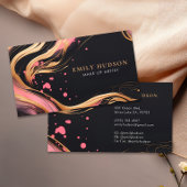 Carte De Visite Rose Gold Chic Mode esthétique