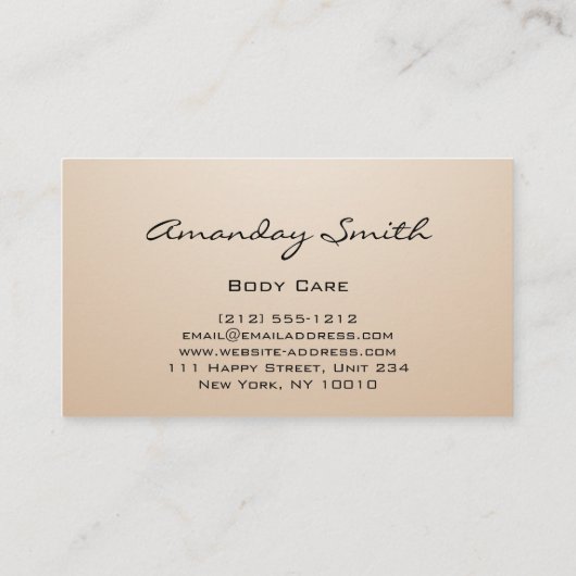 Carte De Visite Rose Gold Clou Artiste Script Logo géométrique Mod (Dos)