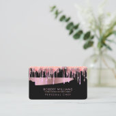 Carte De Visite Rose Gold Driving Chef Kitchen Tools Parties scint (Debout devant)