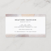 Carte De Visite Rose Gold Élégant (Dos)