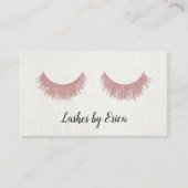 Carte De Visite Rose Gold Eyelashes Extensions Lashes Artiste Line (Devant)
