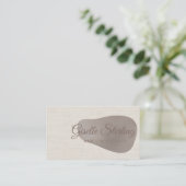 Carte De Visite Rose Gold Foil Abstrait Lin Éblouissant  (Debout devant)