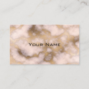 Carte De Visite Rose Gold Marbre Luxueux Chic Fond