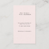 Carte De Visite Rose Gold Mme Nicky Le Barber (Dos)