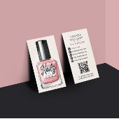 Carte De Visite Rose Gold Nail Polonais Bottle Nail Technicien