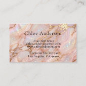 Carte de visite Rose Gold Opal (Dos)