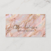 Carte de visite Rose Gold Opal (Devant)