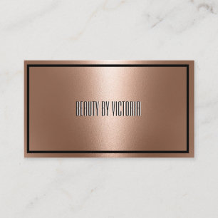 Carte De Visite Rose Gold rosegold minimaliste élégant et moderne