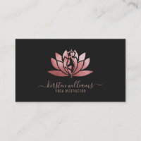 Rose Gold Signature Fleur de Lotus Yoga Pose