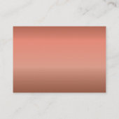 Carte De Visite Rose Gold Sparkle Nail Salon Spa Peach (Dos)