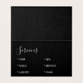 Carte De Visite Rose Gold Sparkly Parties scintillant Moderne Micr (Intérieur déplié)