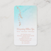 Carte De Visite *~* Rose Gold Willow Tree Branch Pastel Ombre (Dos)