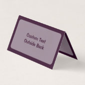 Carte De Visite Rose hippocampe (Dos)