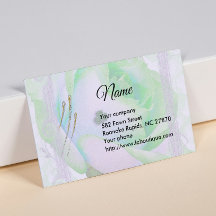 Carte de visite Rose irlandais Celte vert