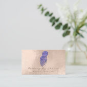 Carte De Visite Rose ivoire de sirène (Debout devant)