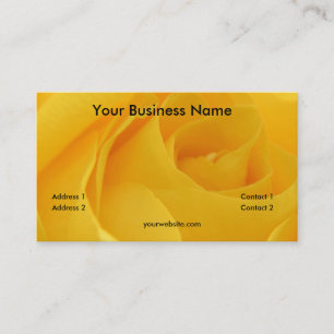 Carte De Visite Rose jaune