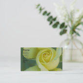 Carte de visite rose jaune (Debout devant)