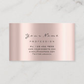 Carte De Visite Rose Lashes Maquillage Artiste Rendez-vous Blanc (Dos)