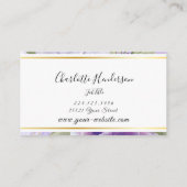Carte de visite Rose Lavender (Dos)