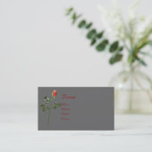 Carte de visite rose longtemps refoulé élégant de (Debout devant)