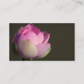 Carte de visite rose Lotus (Dos)