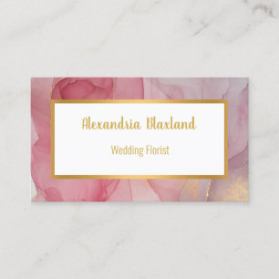 CARTE DE VISITE ROSE LUXE MARBLE