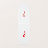 Carte De Visite Rose Madder, design floral Thunderbird (Intérieur déplié)