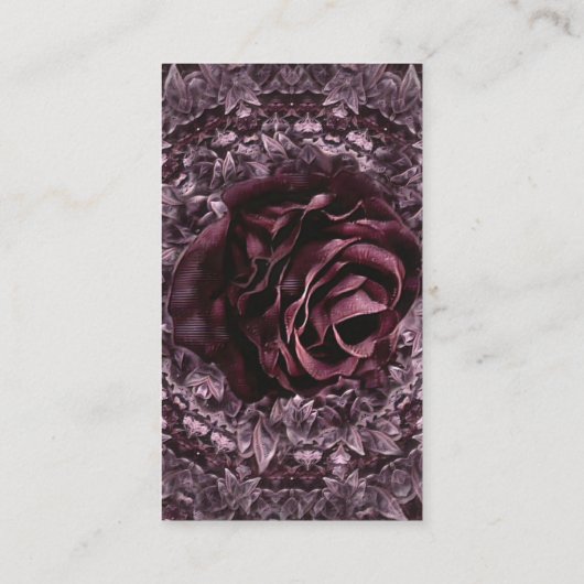 Carte De Visite Rose Mandala (Dos)