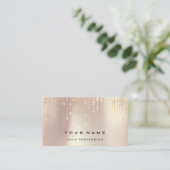 Carte De Visite Rose Mariage Gol du planificateur d'événements Pea (Debout devant)