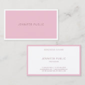 Carte De Visite Rose moderne couleur créative Modèle professionnel (Devant / Derrière)